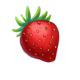A Close Up Of A Strawberry