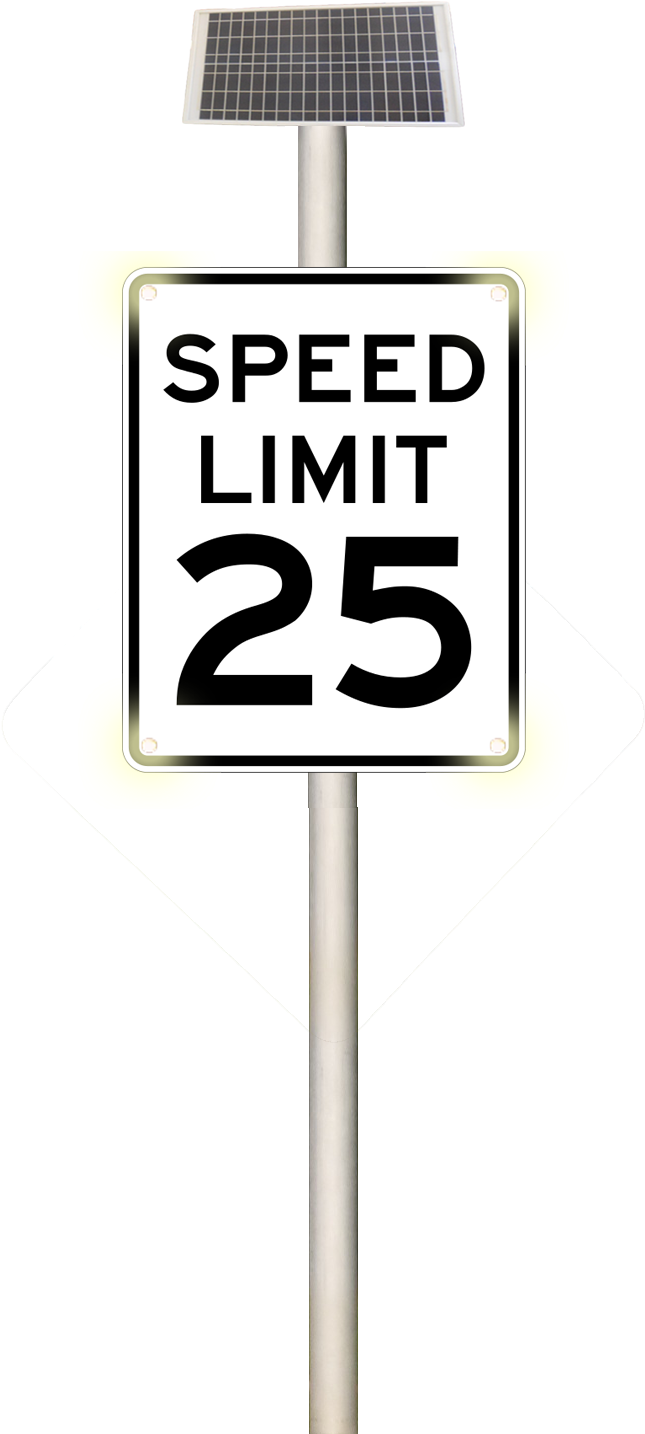 A Speed Limit Sign With A Black Text