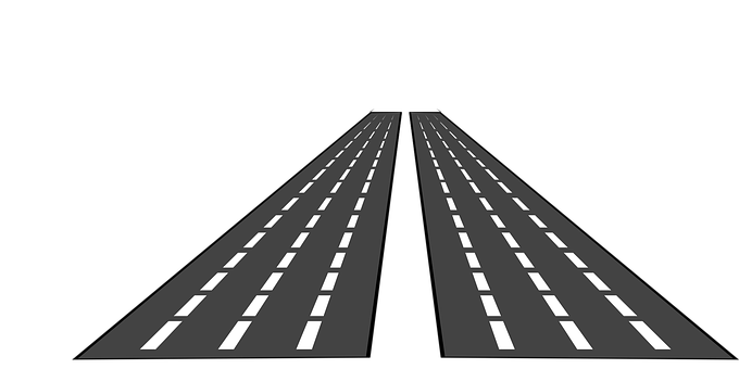 A Road With White Lines
