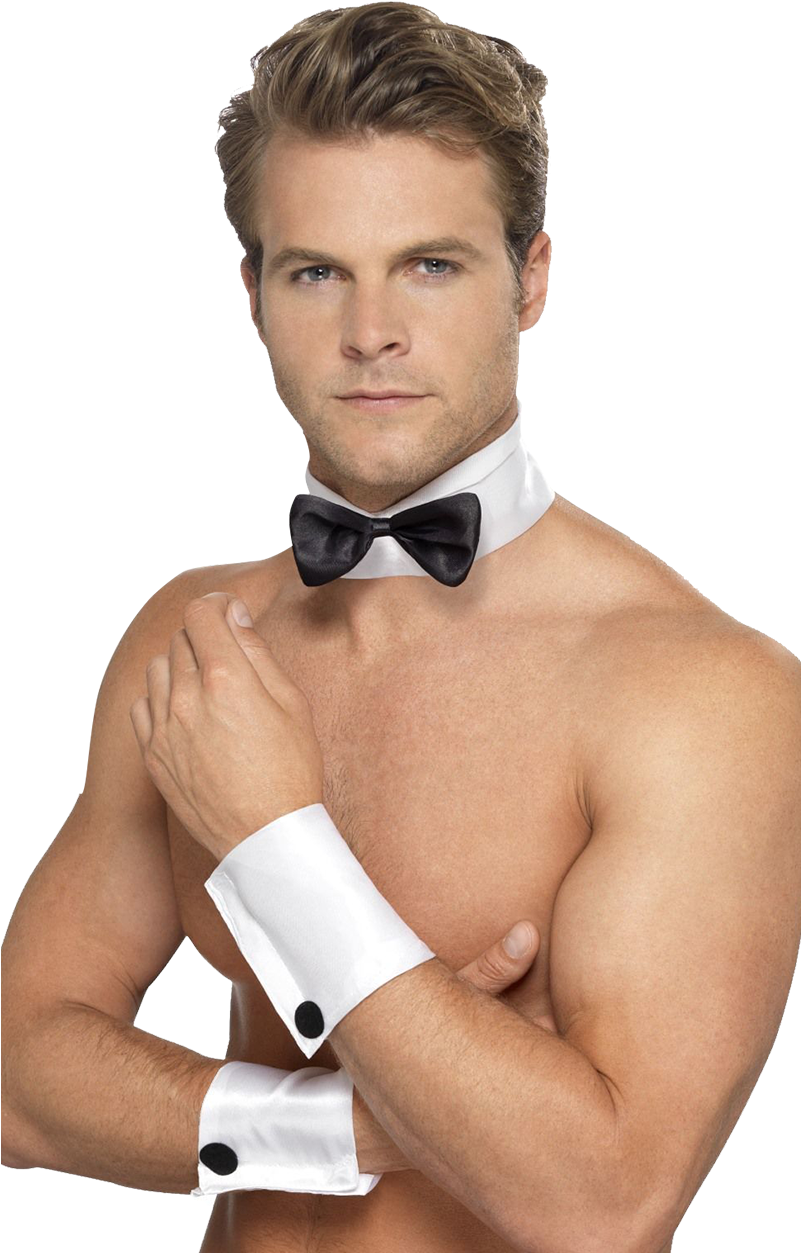 A Man Wearing A Bow Tie And A White Shirt