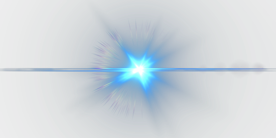 Strong Blue Light Flare