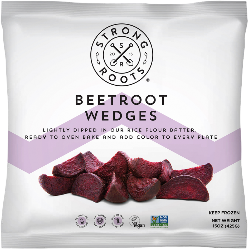 A Bag Of Food With Text And A Picture Of A Beetroot Wedges