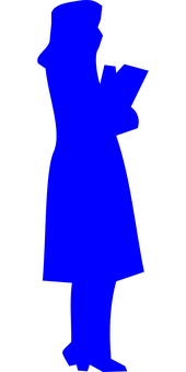 A Blue Dress With Black Background