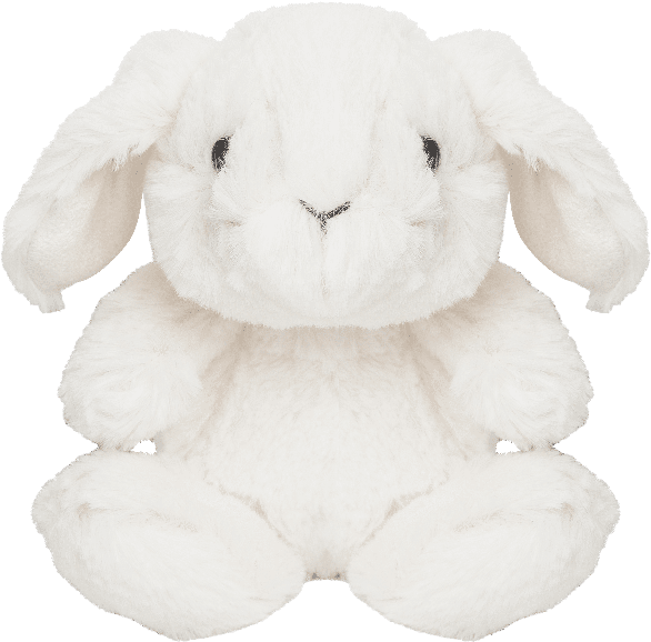 A White Stuffed Animal Rabbit