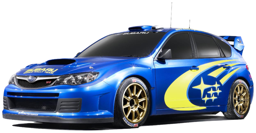 A Blue And Yellow Race Car