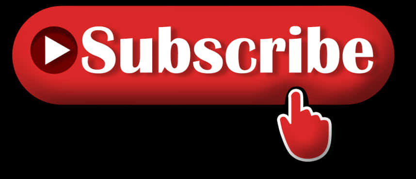 A Red And Black Subscribe Button
