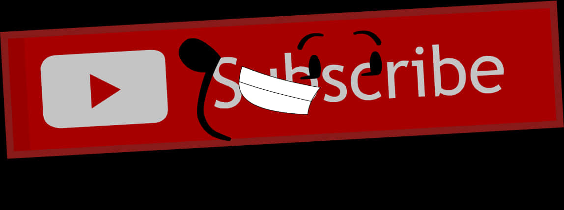 A Red Rectangular Sign With A Smiling Face
