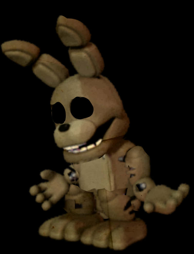 A Toy Character With A Black Background