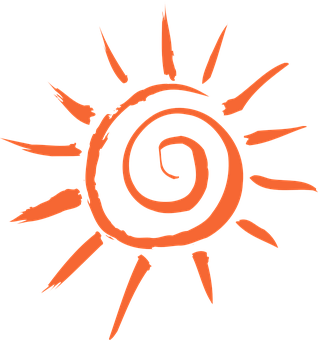 A Drawing Of A Sun