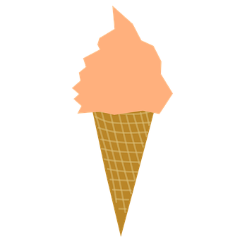 An Ice Cream Cone With A Black Background