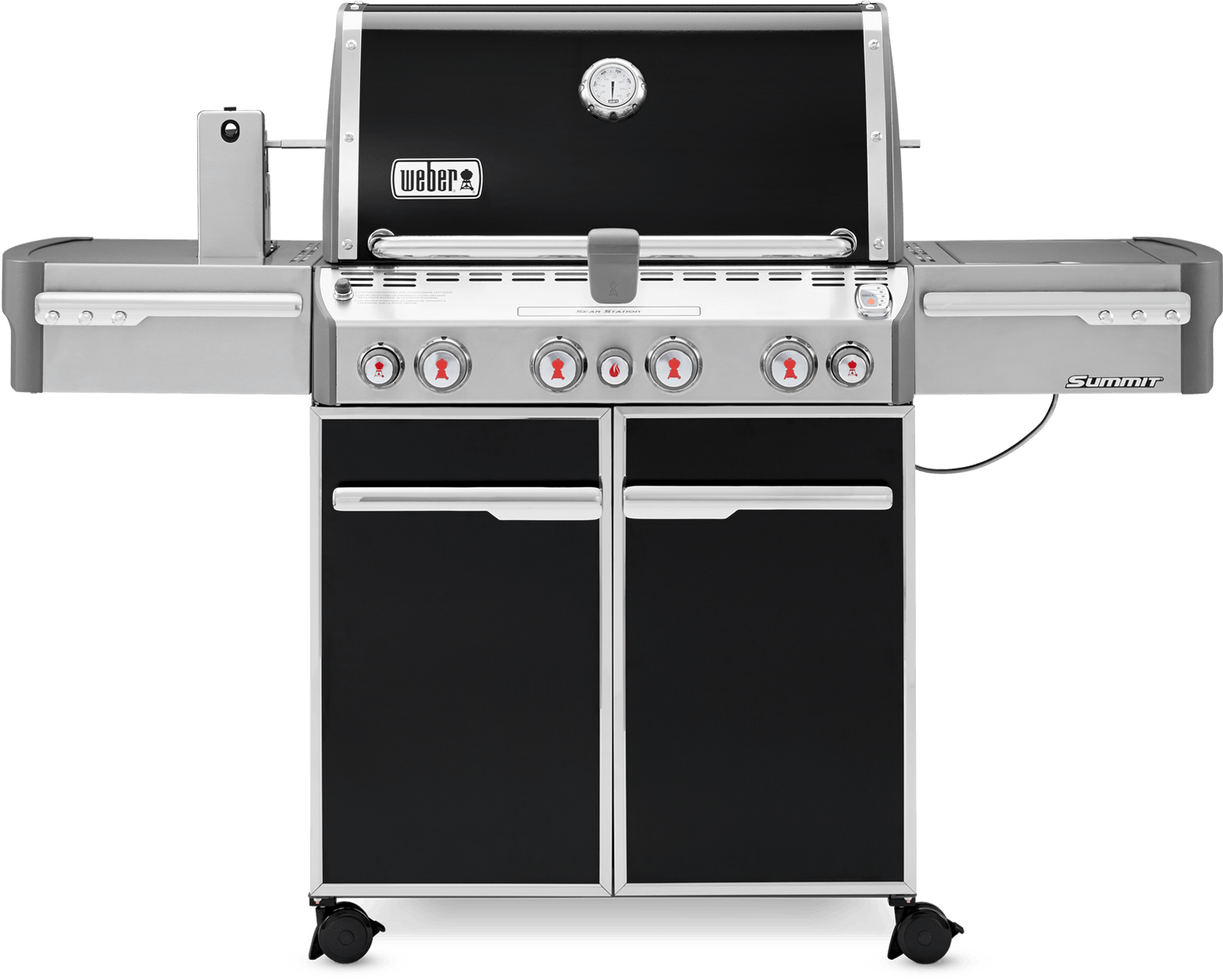A Barbecue Grill On Wheels