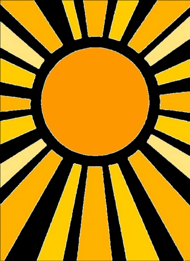 A Yellow And Black Sun
