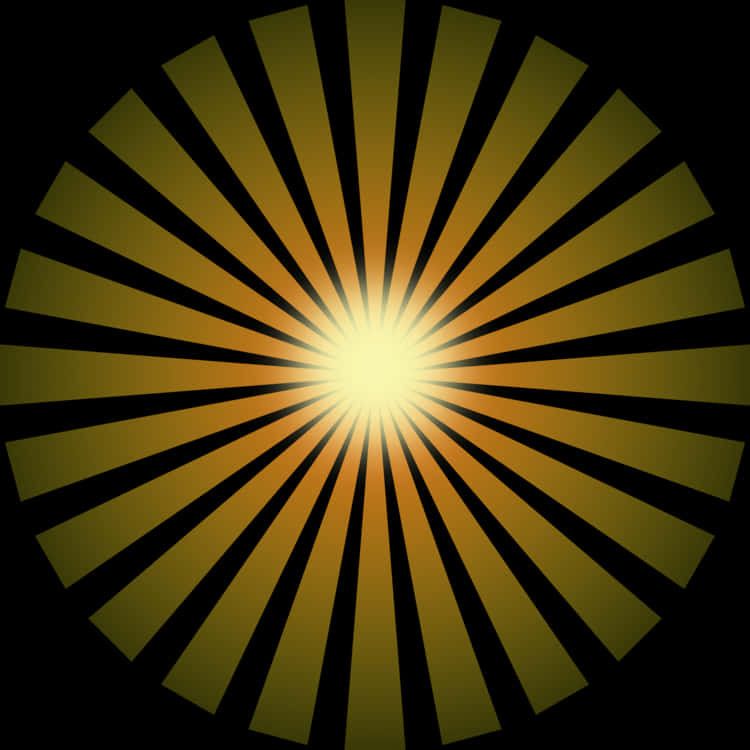 A Yellow And Black Circle With Light