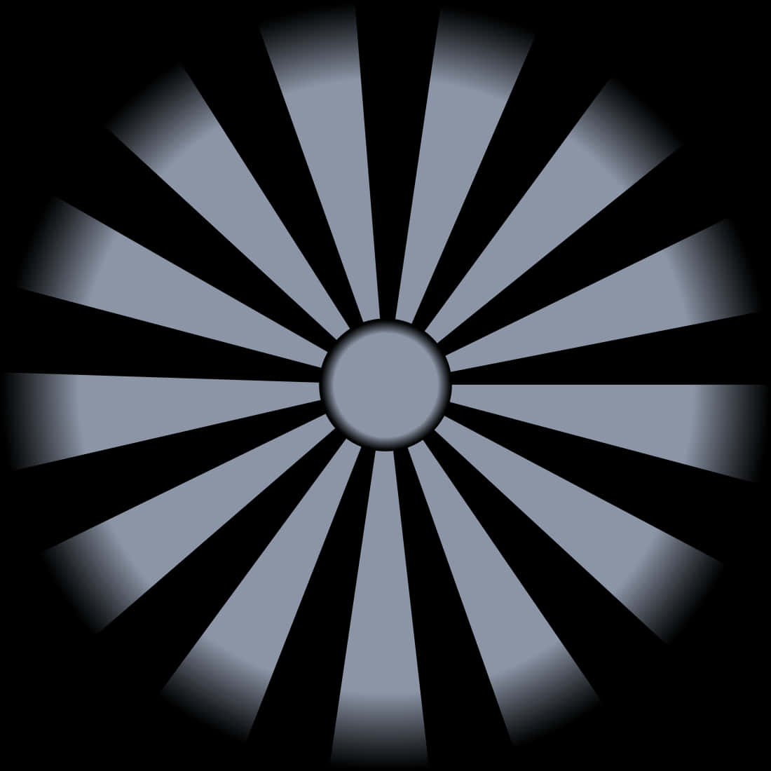 A Circular Black And White Pattern