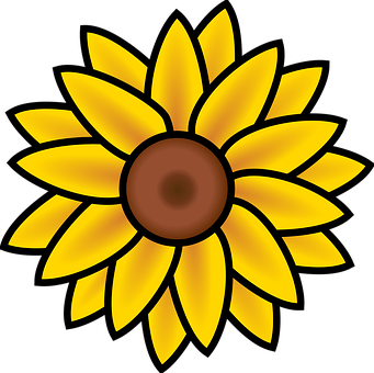 A Yellow Flower With A Brown Center