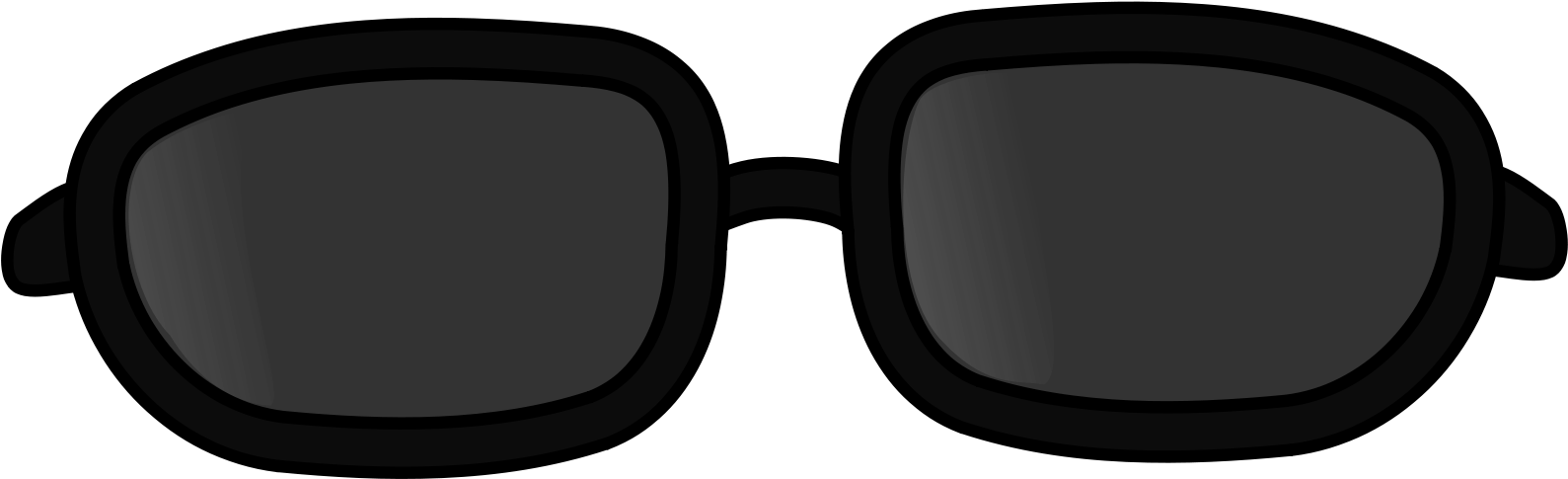 A Black Sunglasses On A Black Background