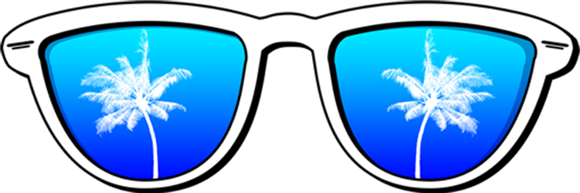 A Pair Of Blue Sunglasses