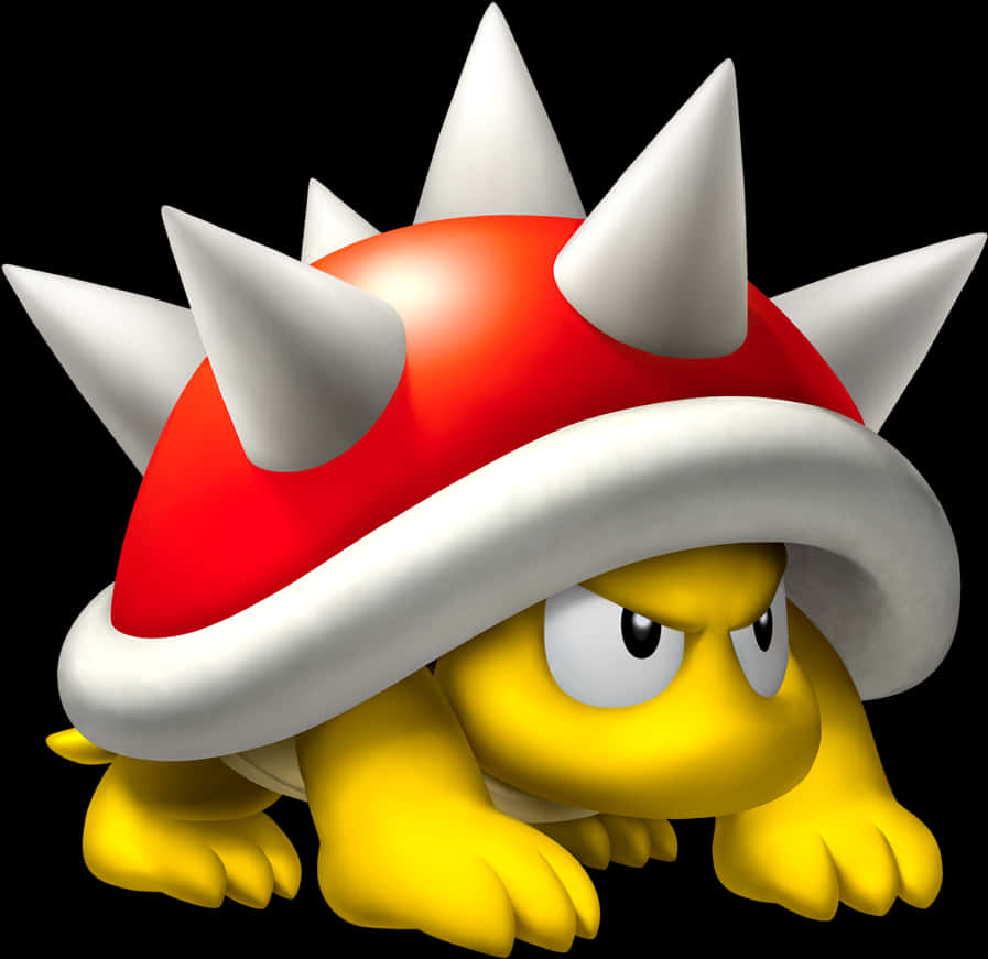A Yellow Cartoon Character With Spikes On Its Head