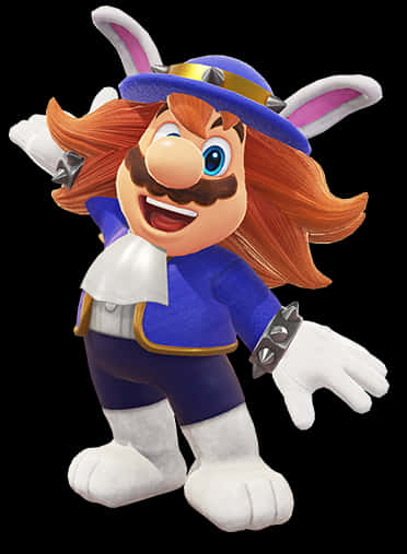 A Cartoon Character With A Rabbit Hat And Mustache