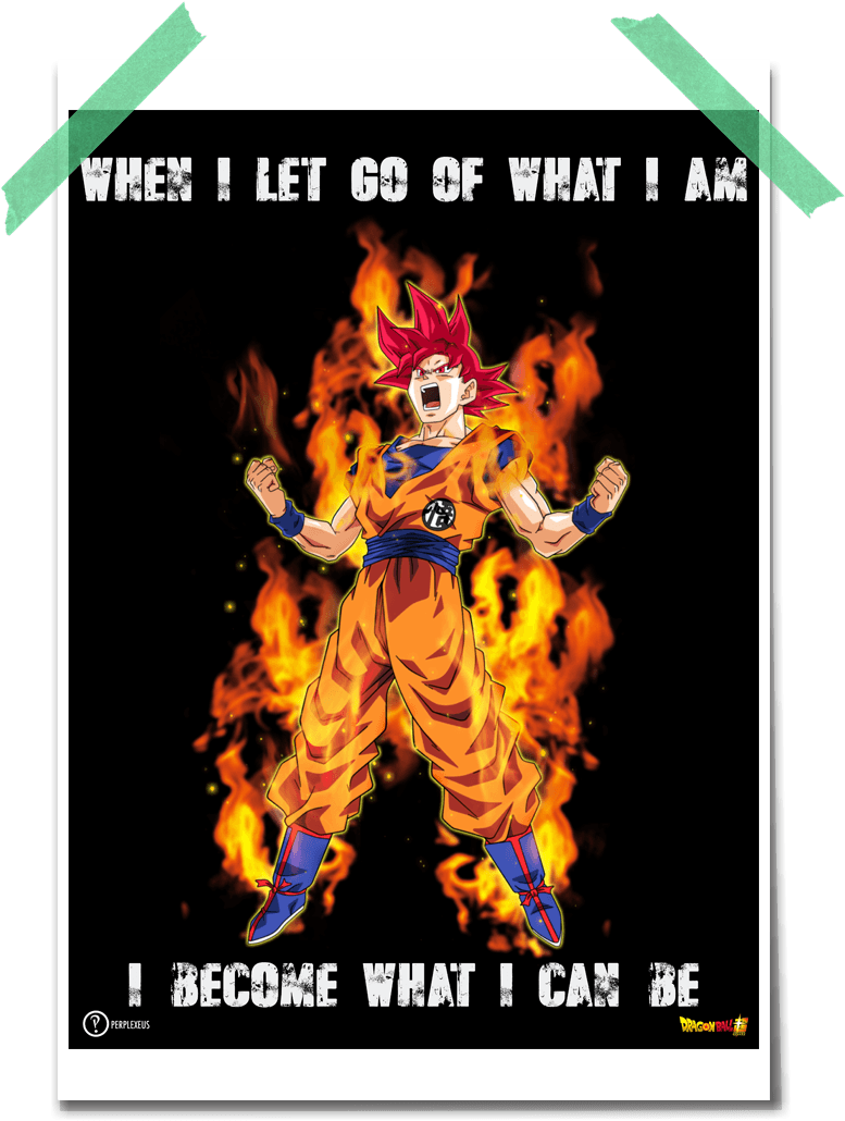 A Poster Of A Cartoon Character With Flames