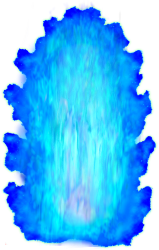 A Blue Fire With Black Background
