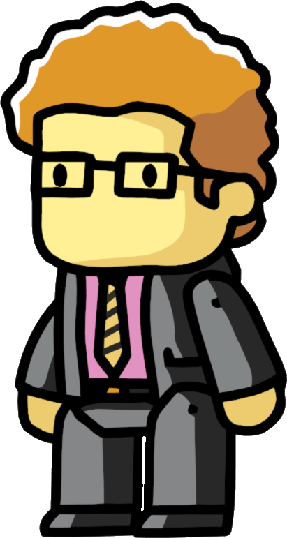 Cartoon Of A Man Wearing Glasses And A Suit