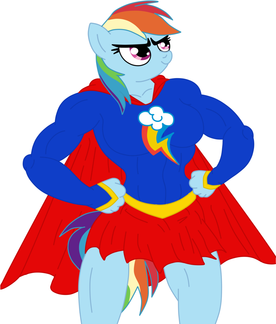 Supergirl Clipart Transparent - Imagenes De Rainbow Dash Y Supergirl, Hd Png Download