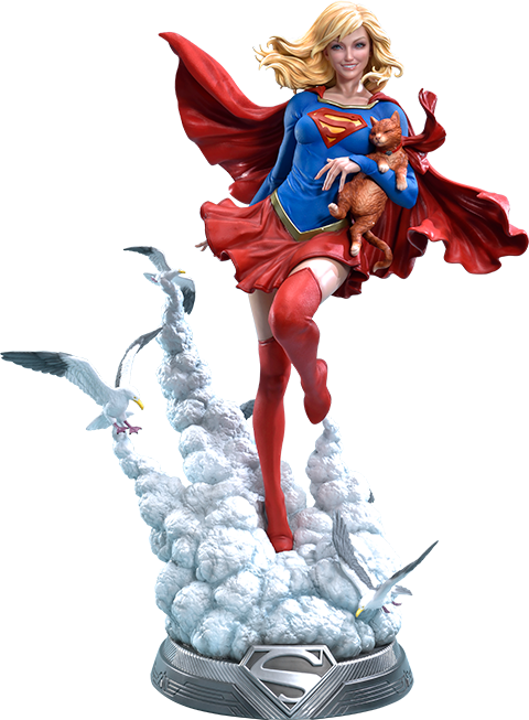 Supergirl Statue 1 8, Hd Png Download