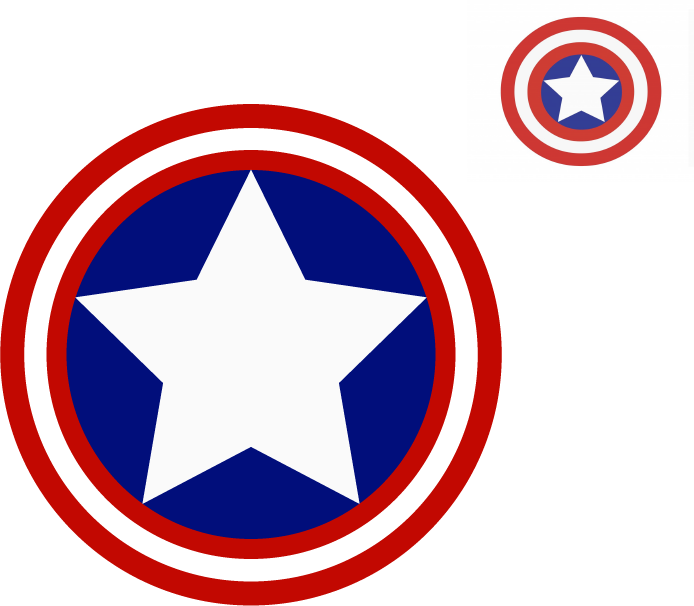A Red White And Blue Circle With A Star In It