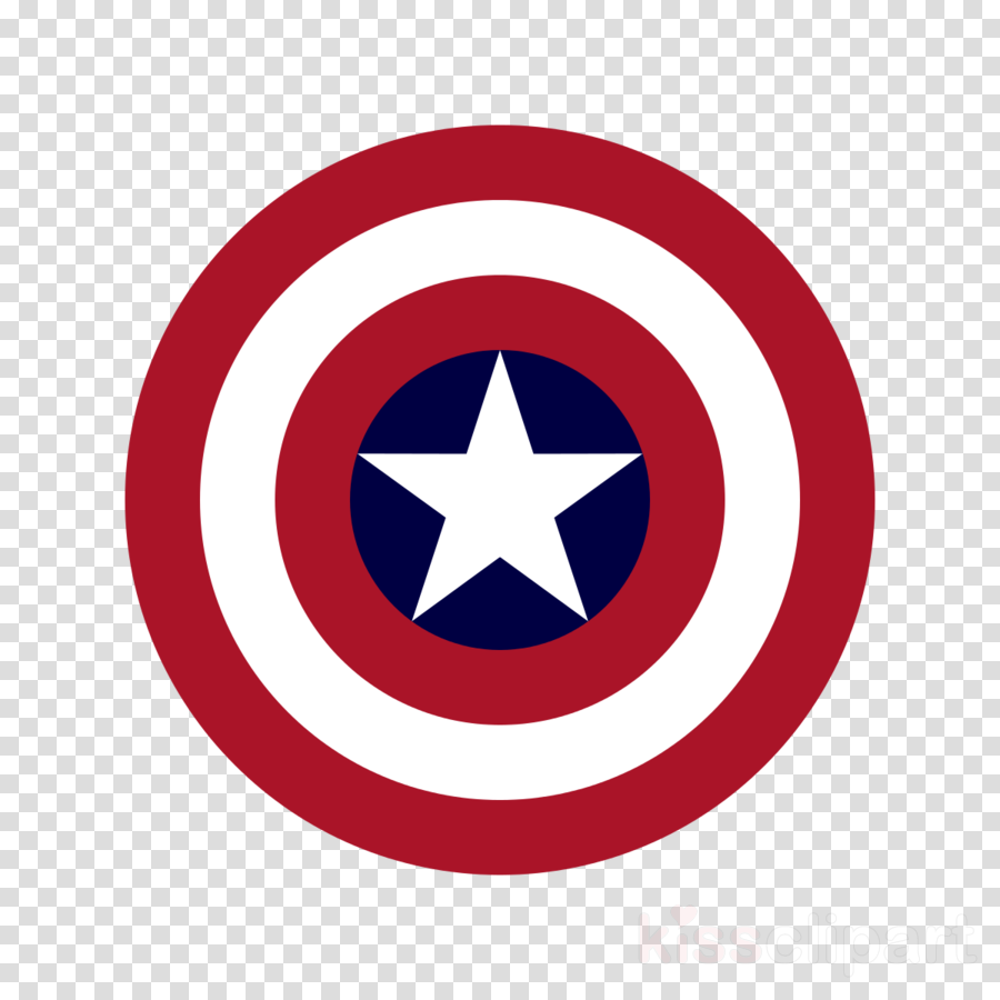 A Red White And Blue Circular Logo With A White Star