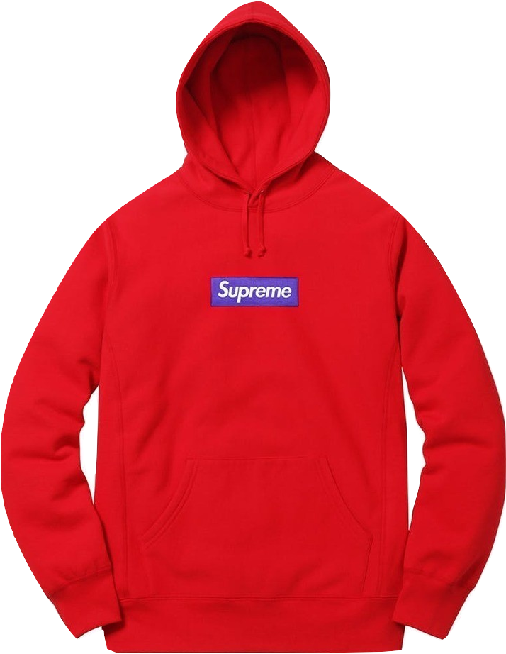A Red Sweatshirt With A Logo On It