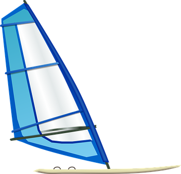 A Blue Sailboat With A Black Background