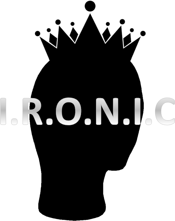 A Silhouette Of A Person's Head With A Crown