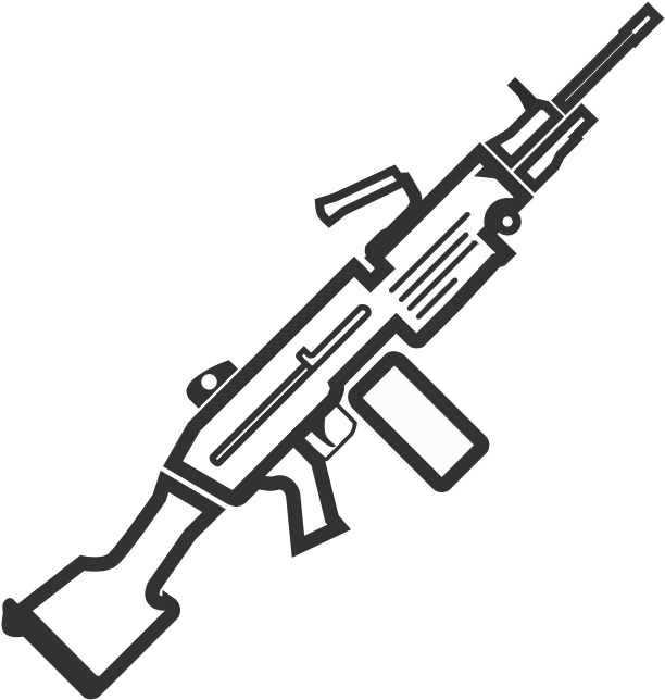 A White And Black Rifle