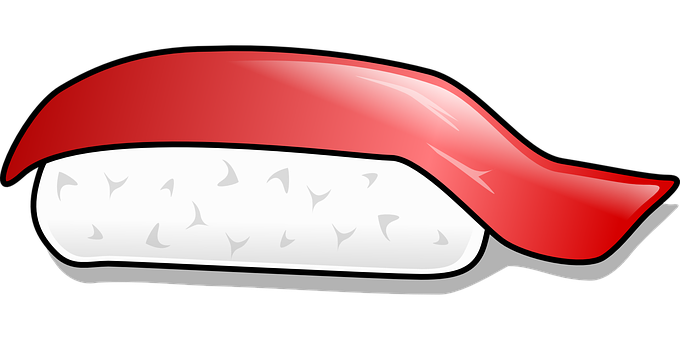 A Cartoon Of A Sushi