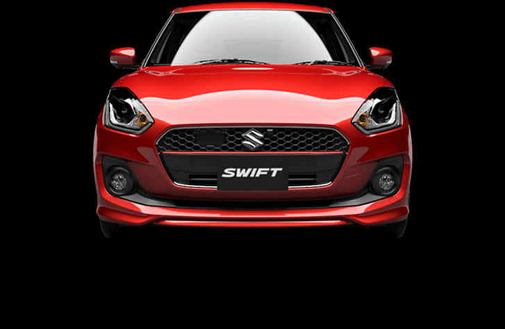 Suzuki Swift Car In Glossy Red