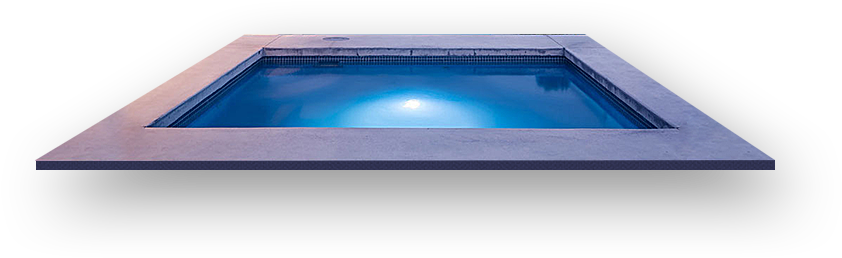 A Pool With A Blue Light