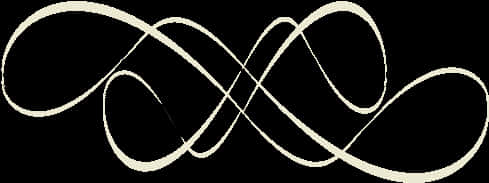 A White Infinity Symbol On A Black Background