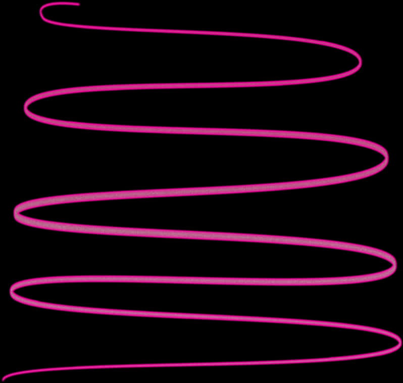 A Pink Spiral Lines On A Black Background