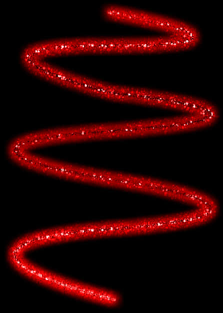 A Red Spiral Of Sparkles