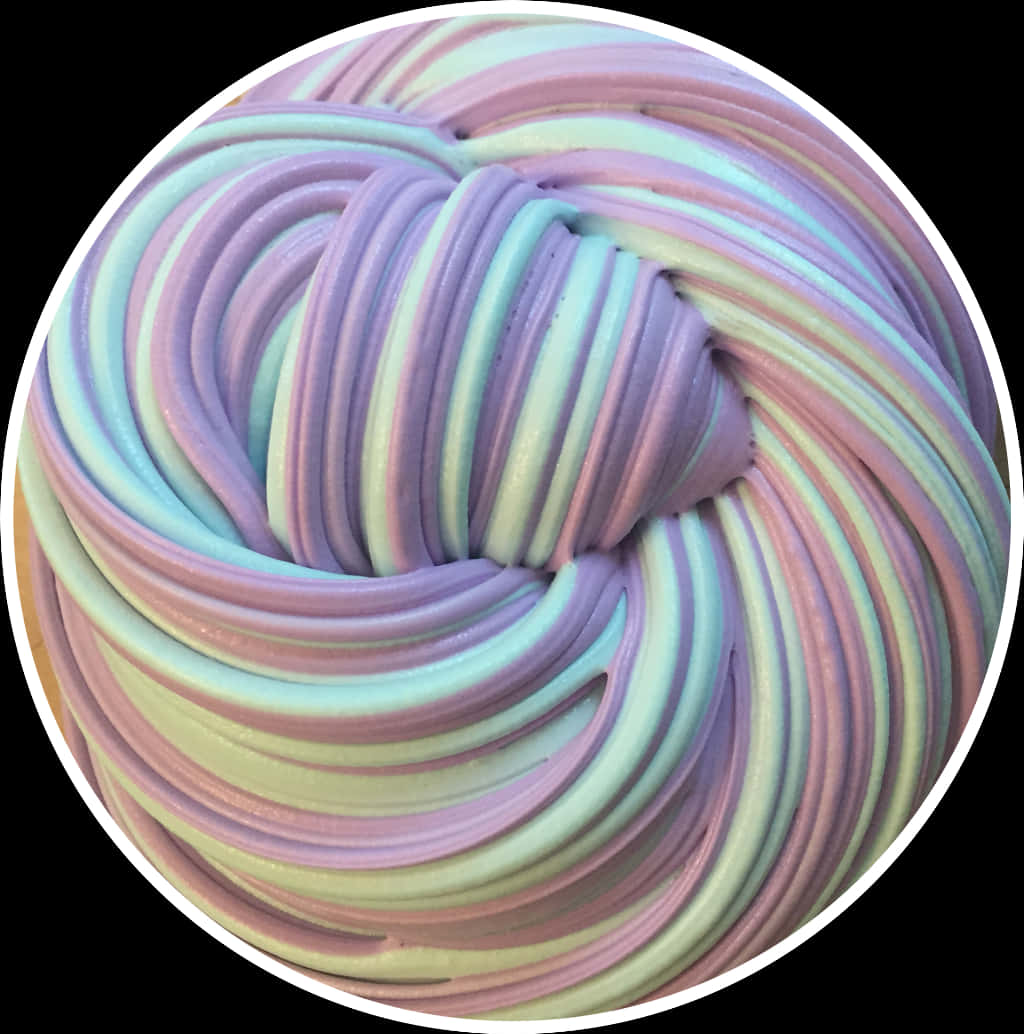 A Close Up Of A Swirl Of Ice Cream