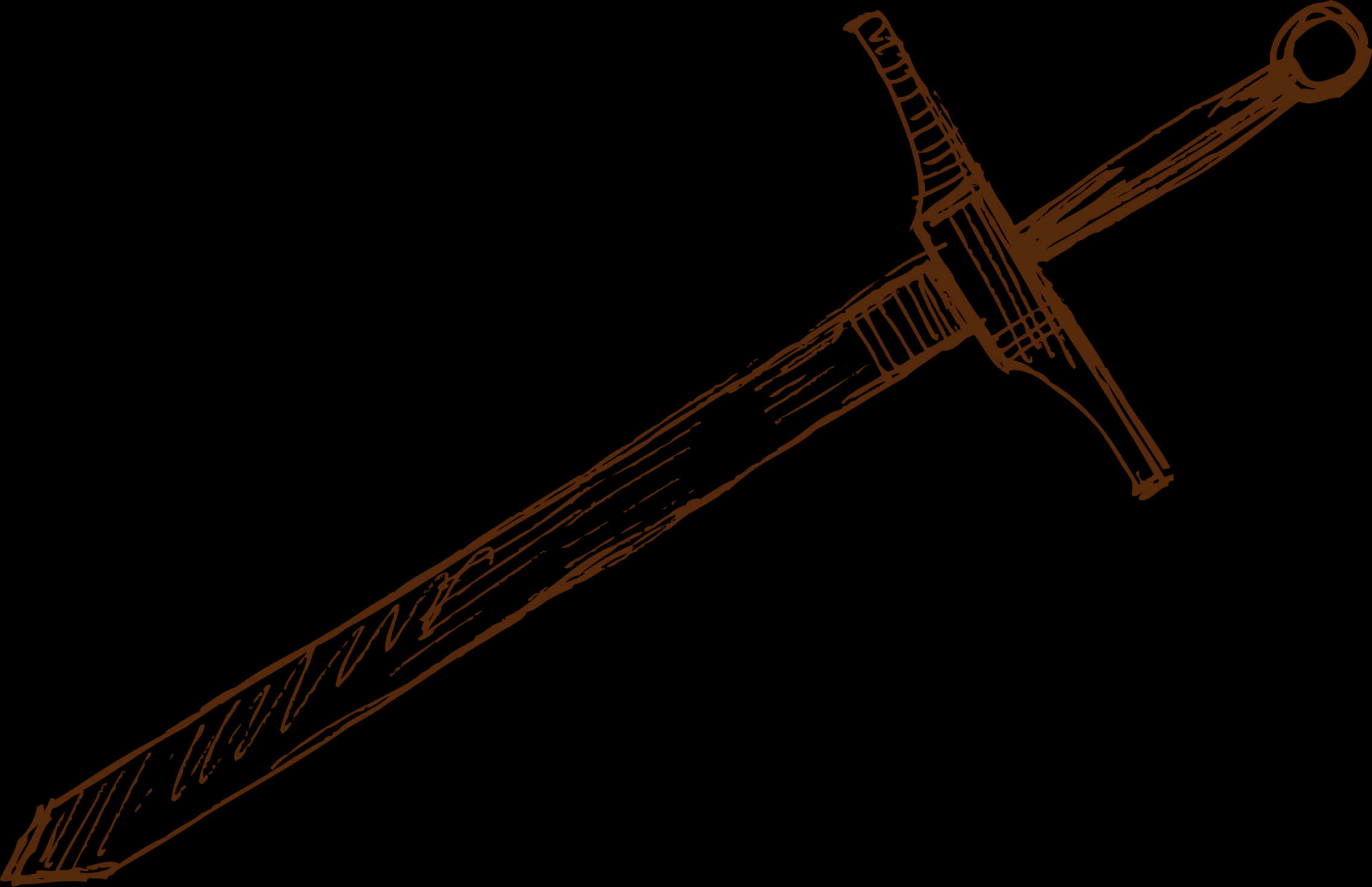 A Drawing Of A Sword