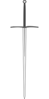 A Sword On A Black Background