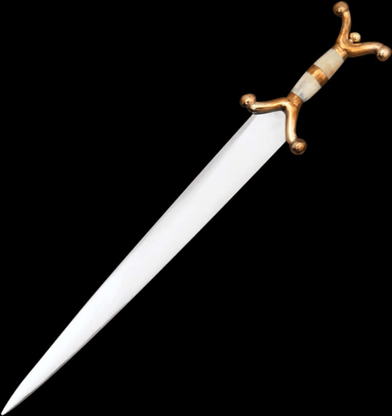 A White And Gold Sword