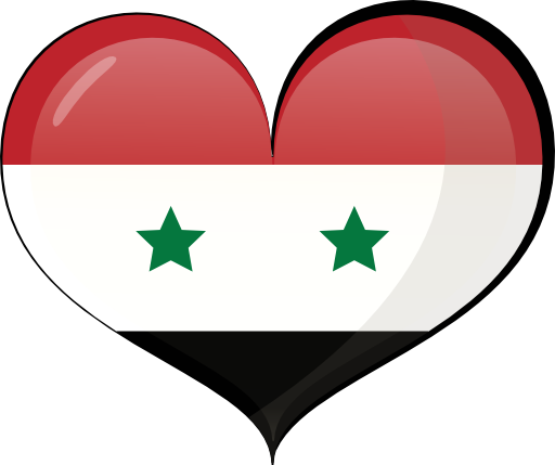 A Heart Shaped Flag With Green And Red Stripes
