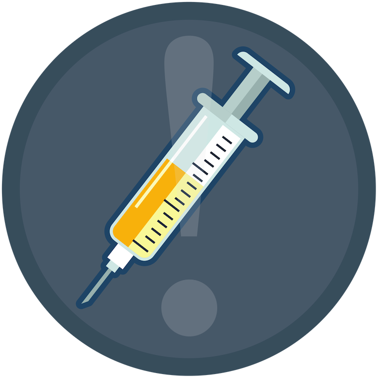 A Syringe With Yellow Liquid In It