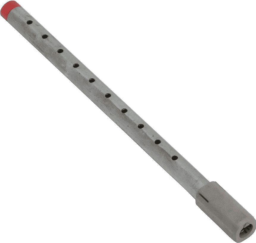 A Black And Red Flute
