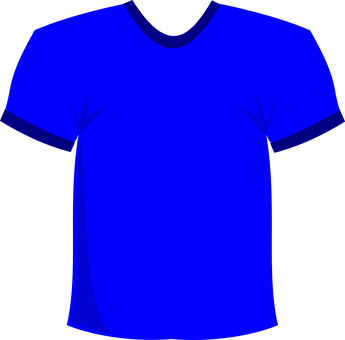 A Blue Shirt With Black Background
