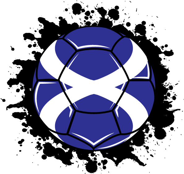 A Blue And White Football Ball