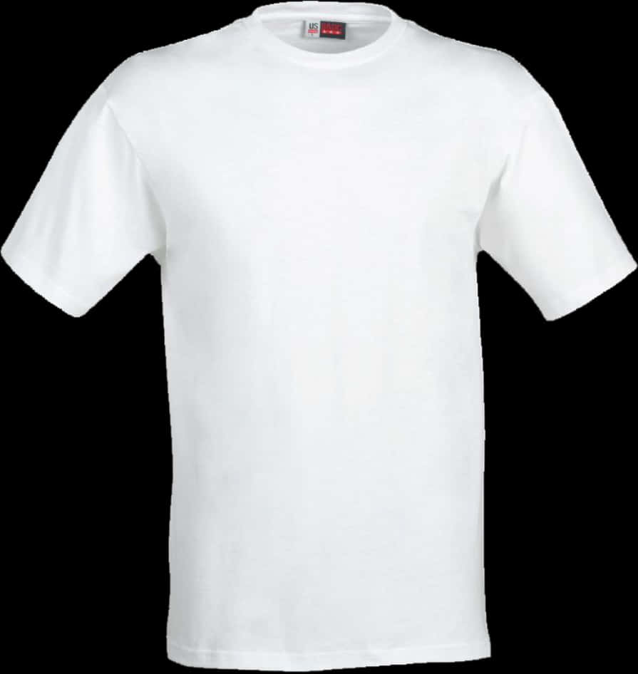 A White T-shirt On A Black Background